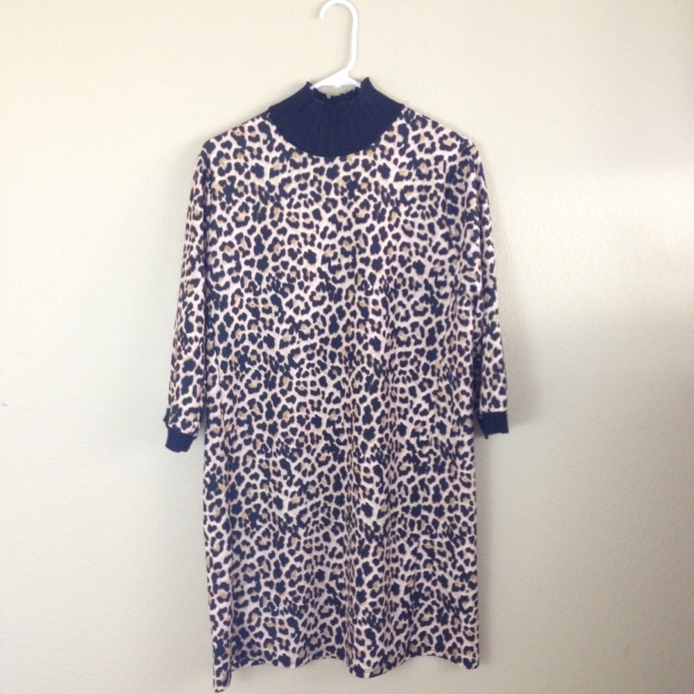 NWT! Zara Leopard decorated midi dress
